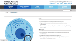 Desktop Screenshot of physicallensonthecell.org